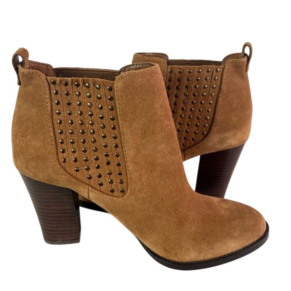 Antonio Melani Ankle Boots Womens US 8 Brown Suede Rodeo Farm Western Cowgirl